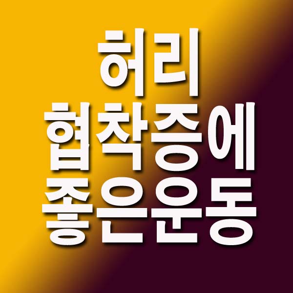 허리 협착증에 좋은 운동