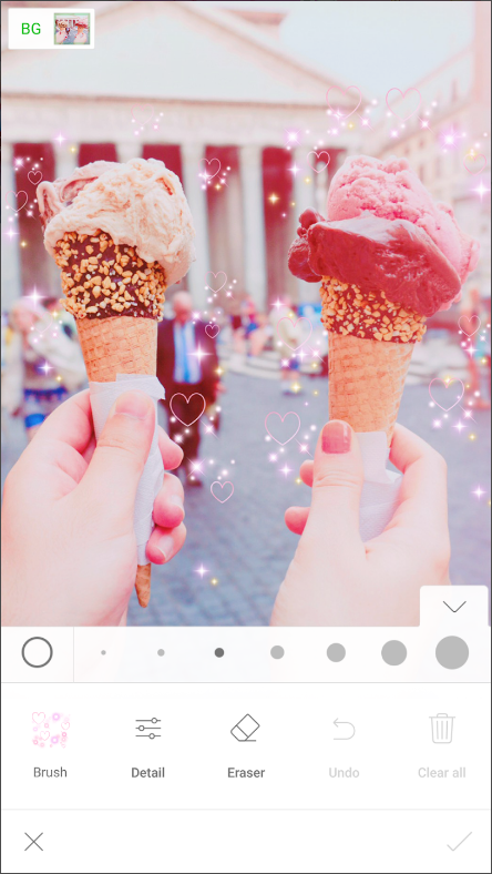 라인 카메라(LINE Camera), 사진 편집, 애니메이션 스티커