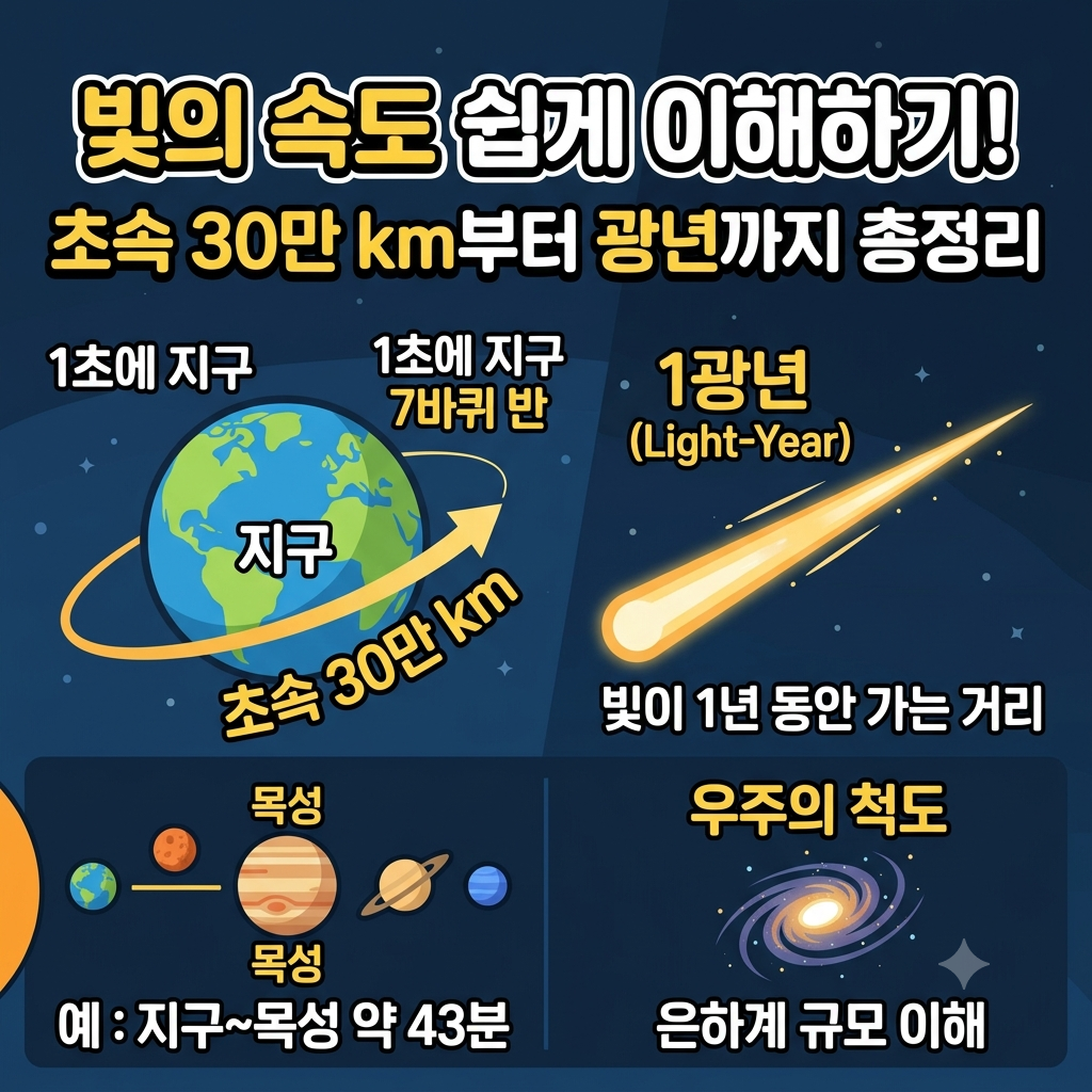 빛의 속도 쉽게 이해하기