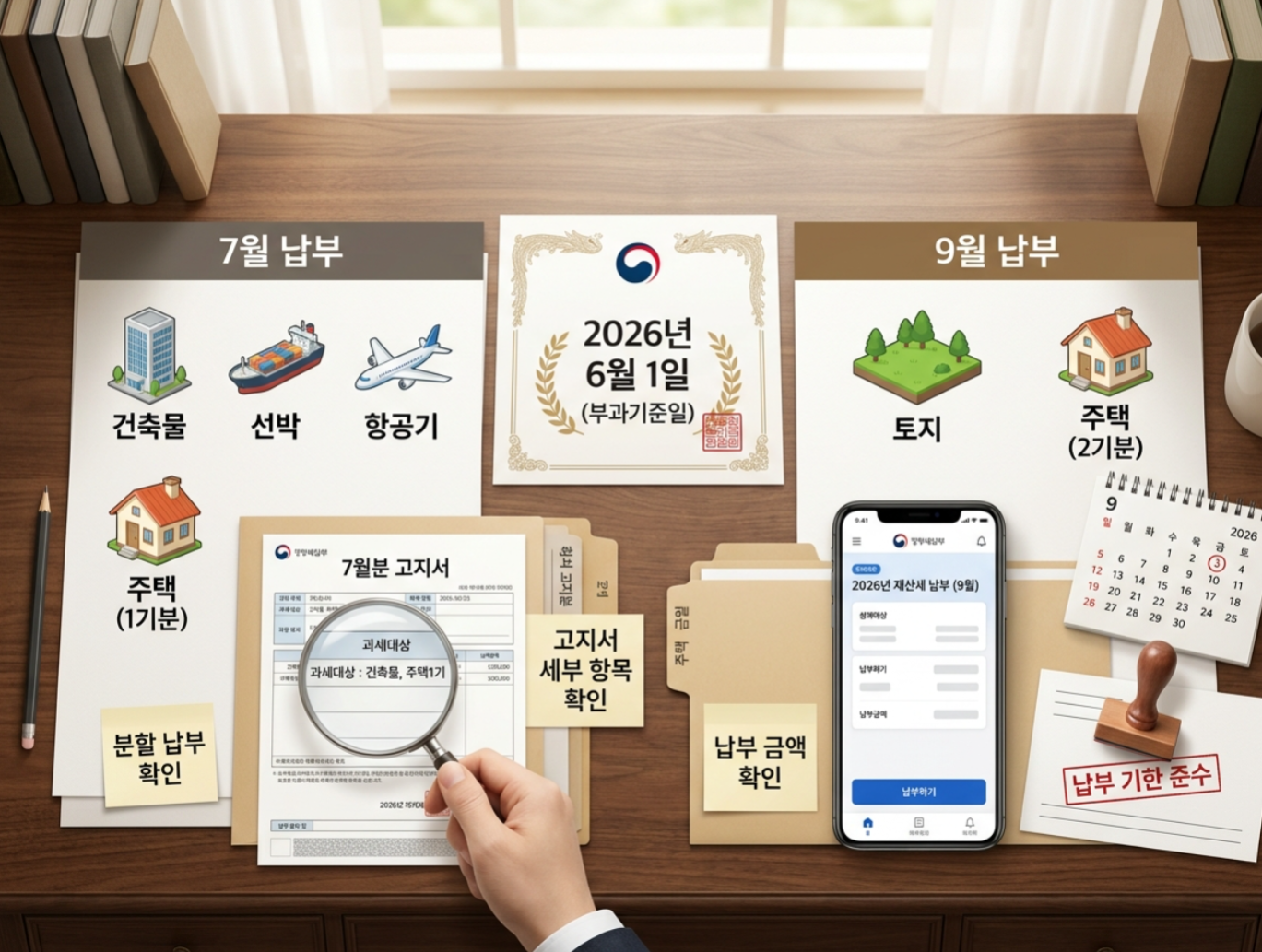 2026 재산세 납부일｜7월&middot;9월 기간 정리