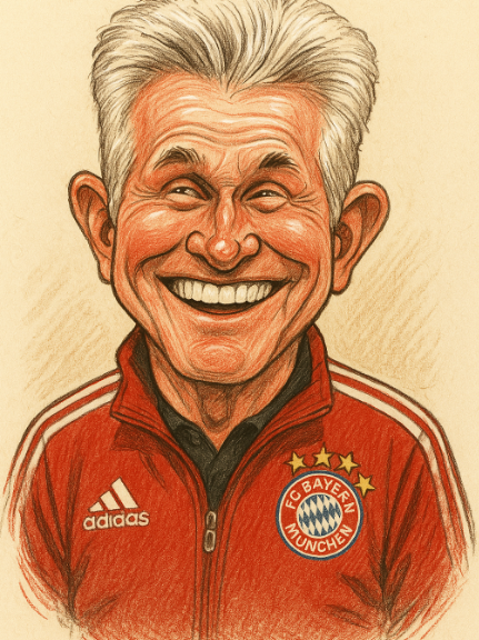 트레블 달성후 웃고 있는 하인케스