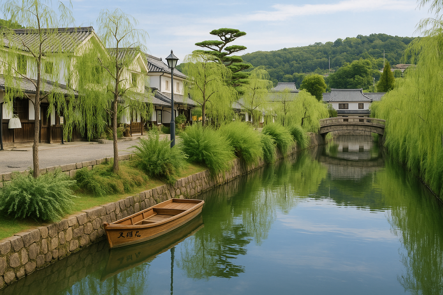 구라시키 (倉敷) - 오카야마현: 그림 같은 수로 마을에서 시간 멈추기