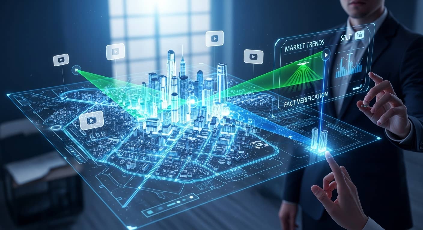 The UI is split into two specialized panels: 'MARKET SENTIMENT' for qualitative trends like 'OPTIMISM' and 'RECOVERY', and 'FACTUAL DATA' for precise quantitative metrics.