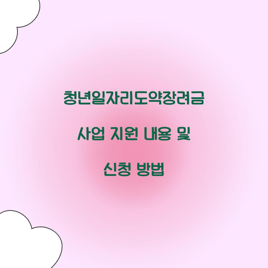 청년일자리도약장려금