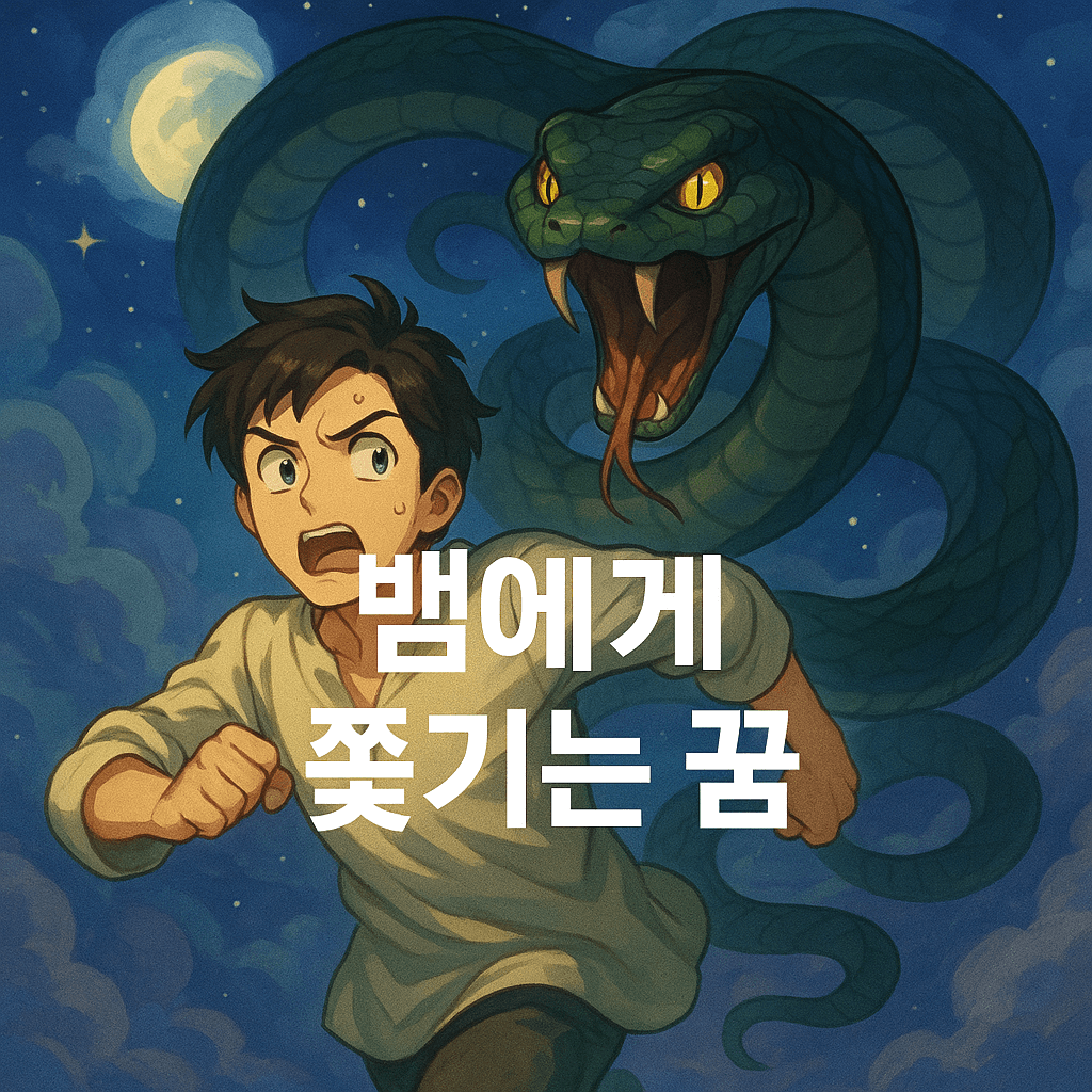 뱀에게 쫓기는 꿈 해몽