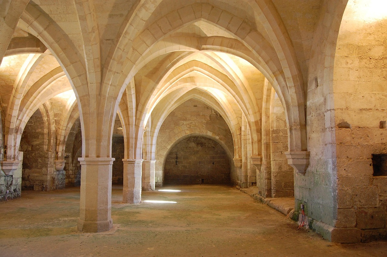 유럽 중세 수도원의 회랑