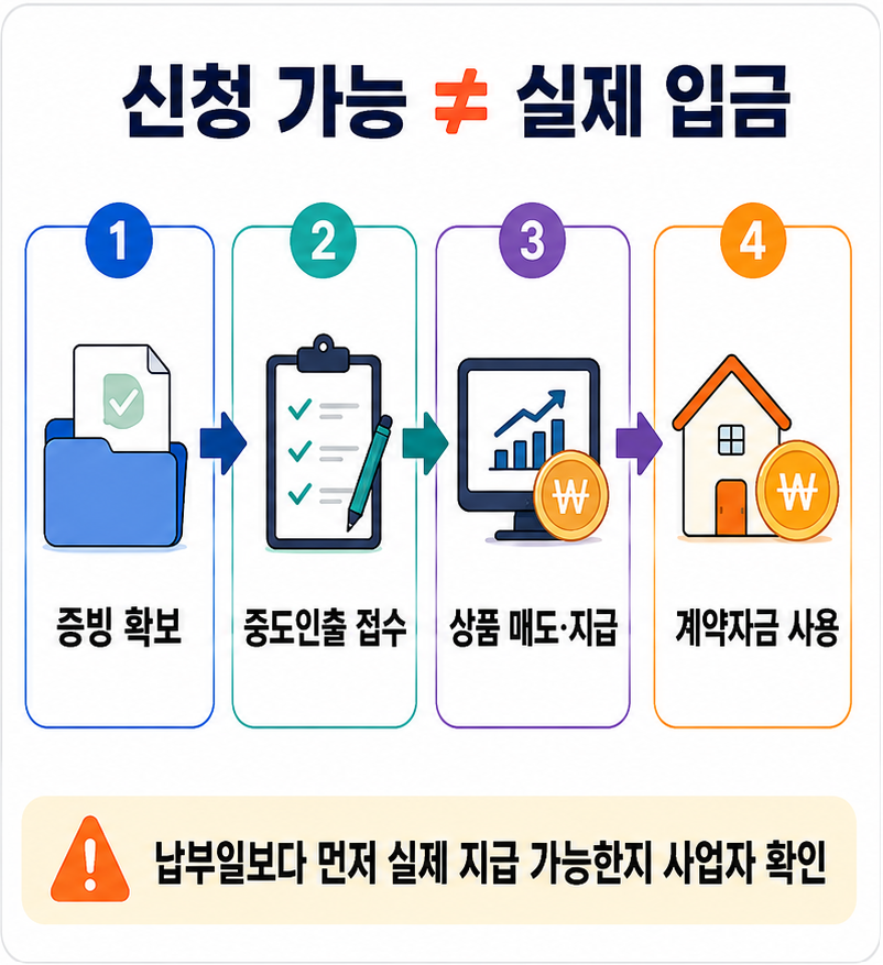 퇴직연금 주택구입 중도인출 신청과 실제 지급 3단계 확인