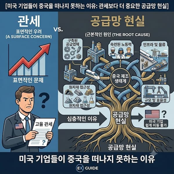 미국 기업들이 중국을 떠나지 못하는 이유: 관세보다 더 중요한 공급망 현실