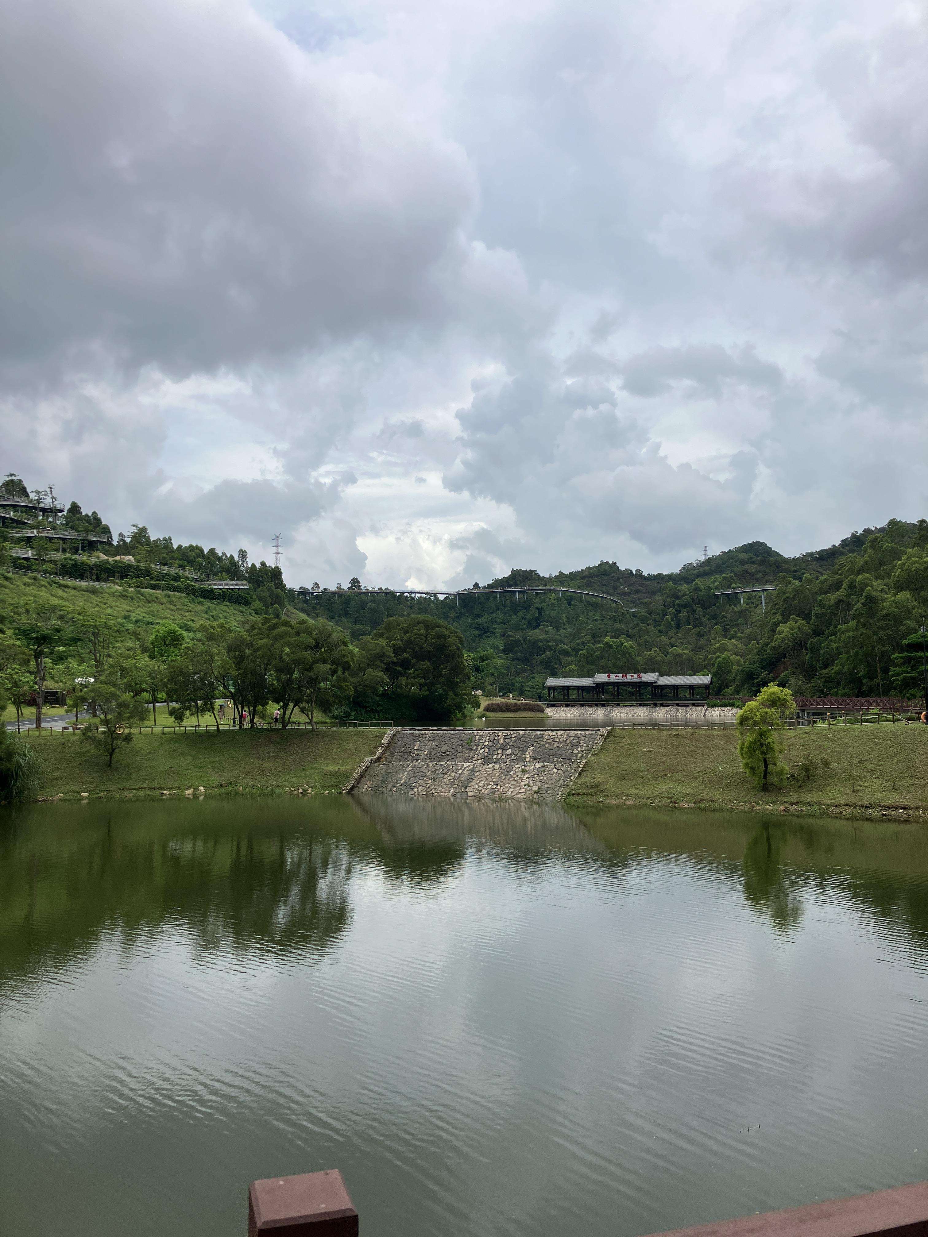 주하이공원 샹산 호수풍경