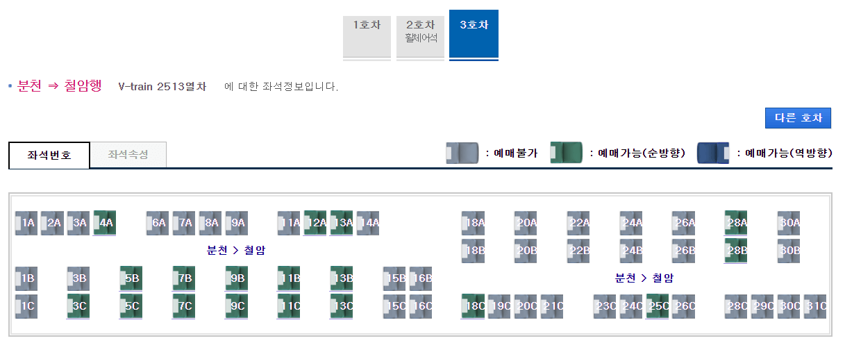 백두대간협곡열차 예매