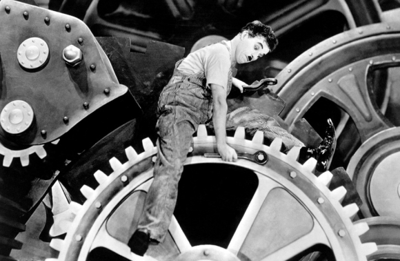 모던 타임즈. 챨리 채플린