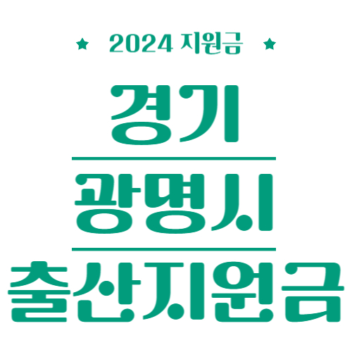 2024 경기 광명시 출산지원금