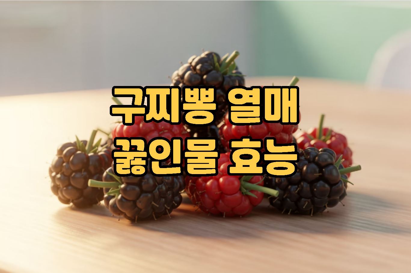 구찌뽕 열매 끓인물효능