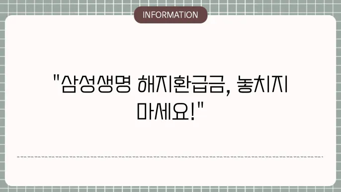 보험 해지 과정 및 방법