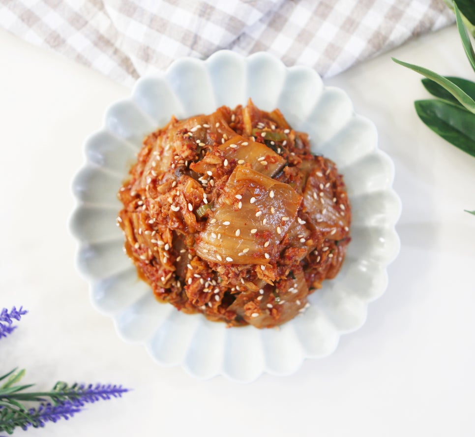 들기름김치볶음 참치김치볶음