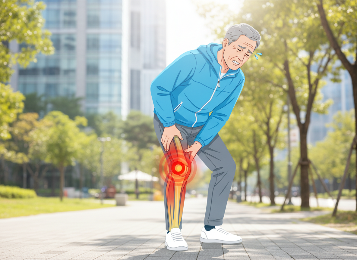 무릎 오금 통증 원인 진료과 찾기 어디아파 앱 어플