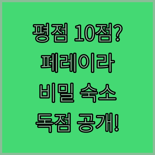 페레이라 숙소 중 평점 10점 만점인..