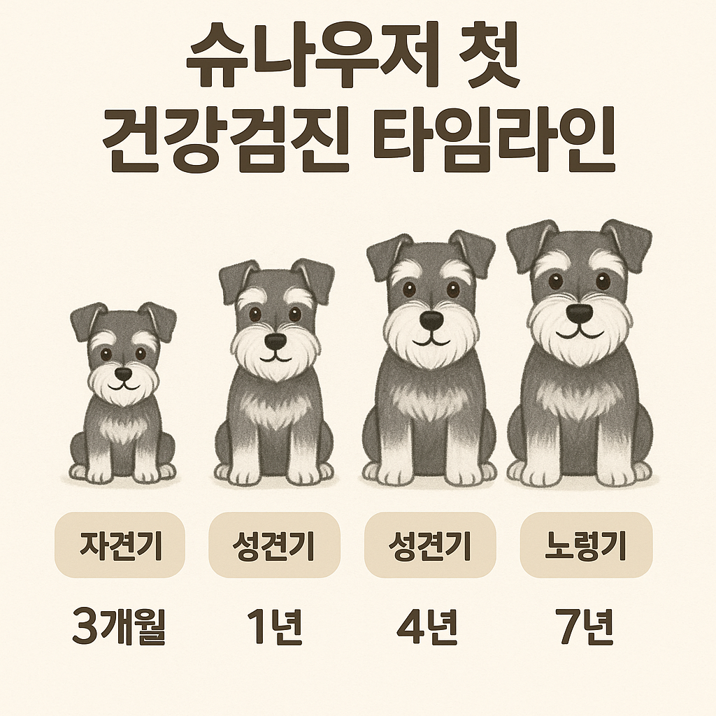 슈나우저 첫 건강검진