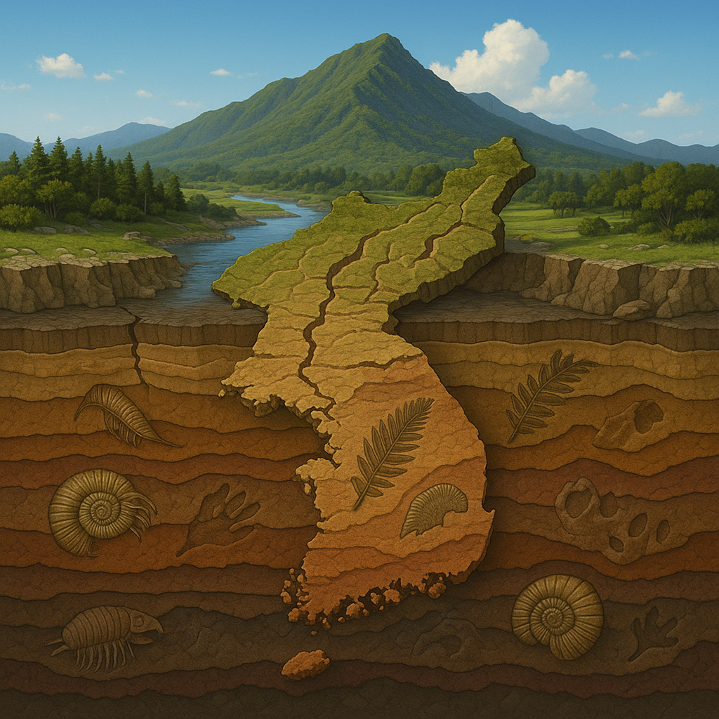 지질학적 시간 여행: 암석과 화석이 들려주는 옛 한반도의 풍경