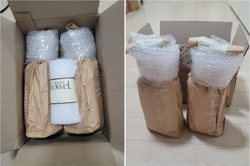 헤트라스 바디로션 포장