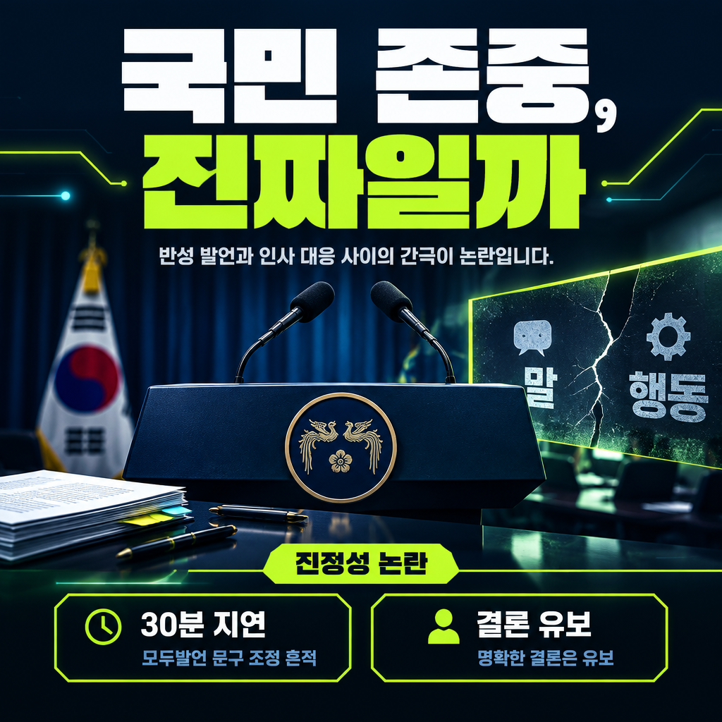 국민 존중, 진짜일까