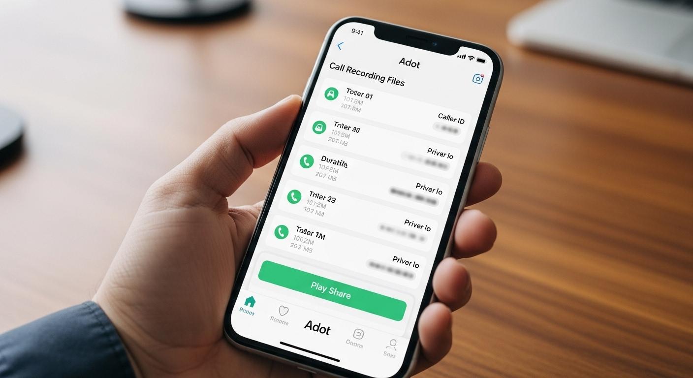 에이닷 아이폰 통화녹음 파일