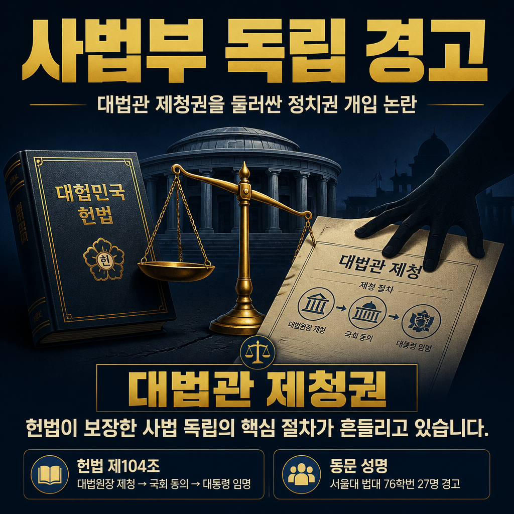 사법부 독립 경고