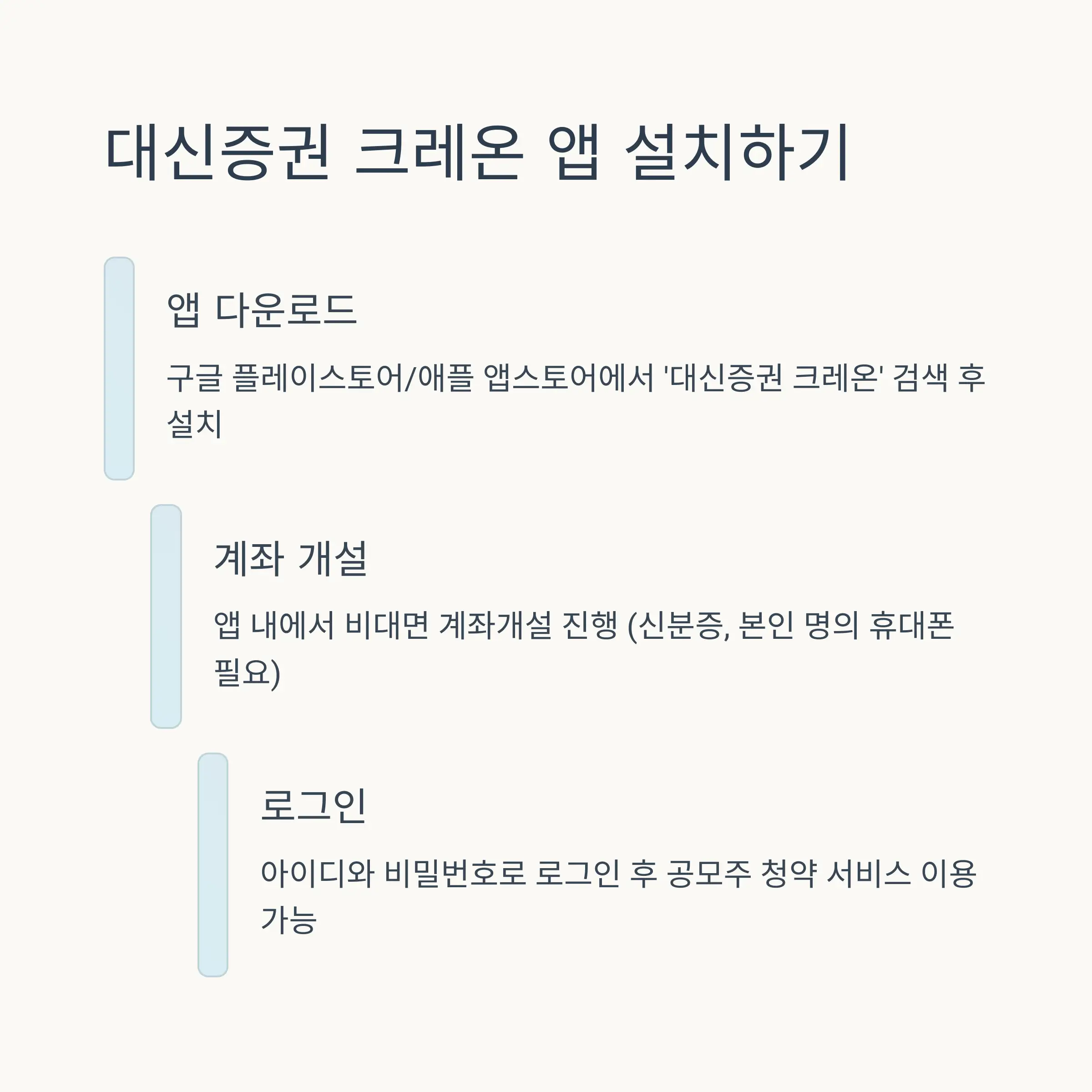 📱 대신증권 앱 설치와 준비