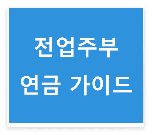 전업주부 연금 플랜