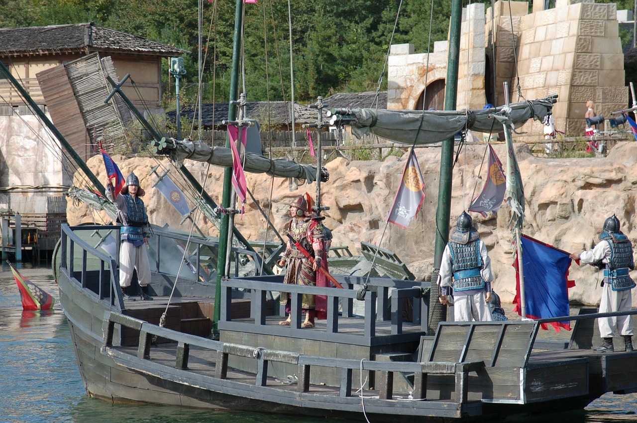 조선 수군과 배 모형