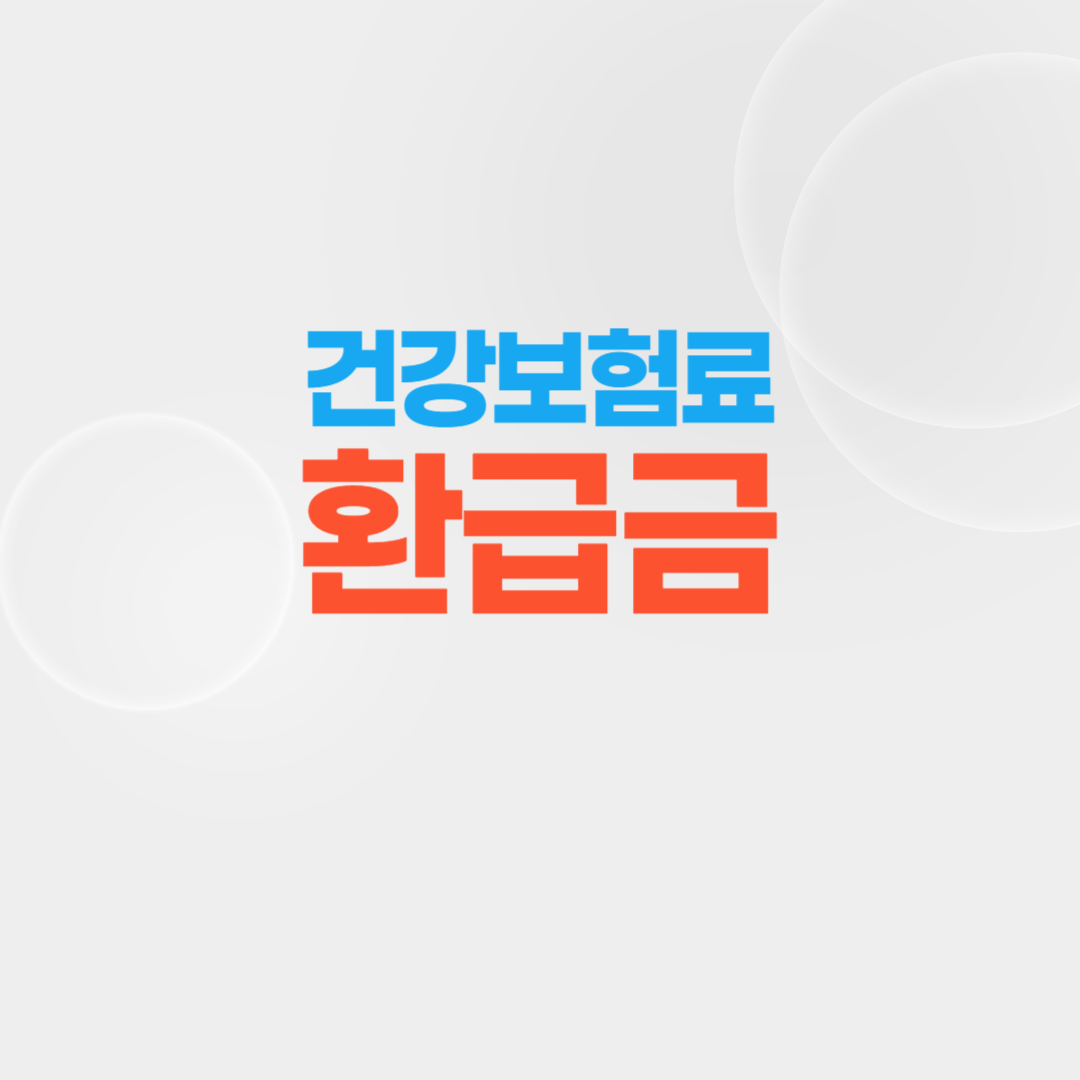 건강보험료 환급금 조회