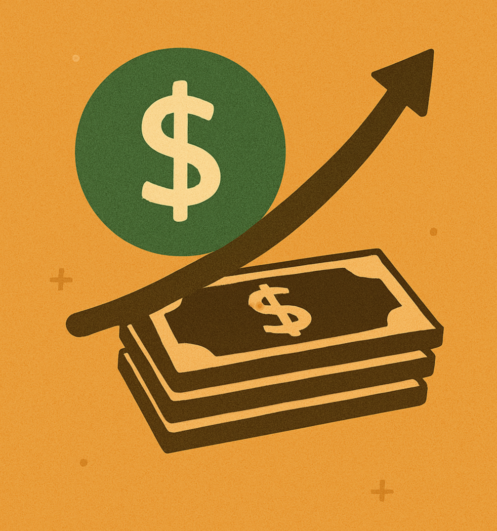 달러의 가격상승을 나타내는 이미지