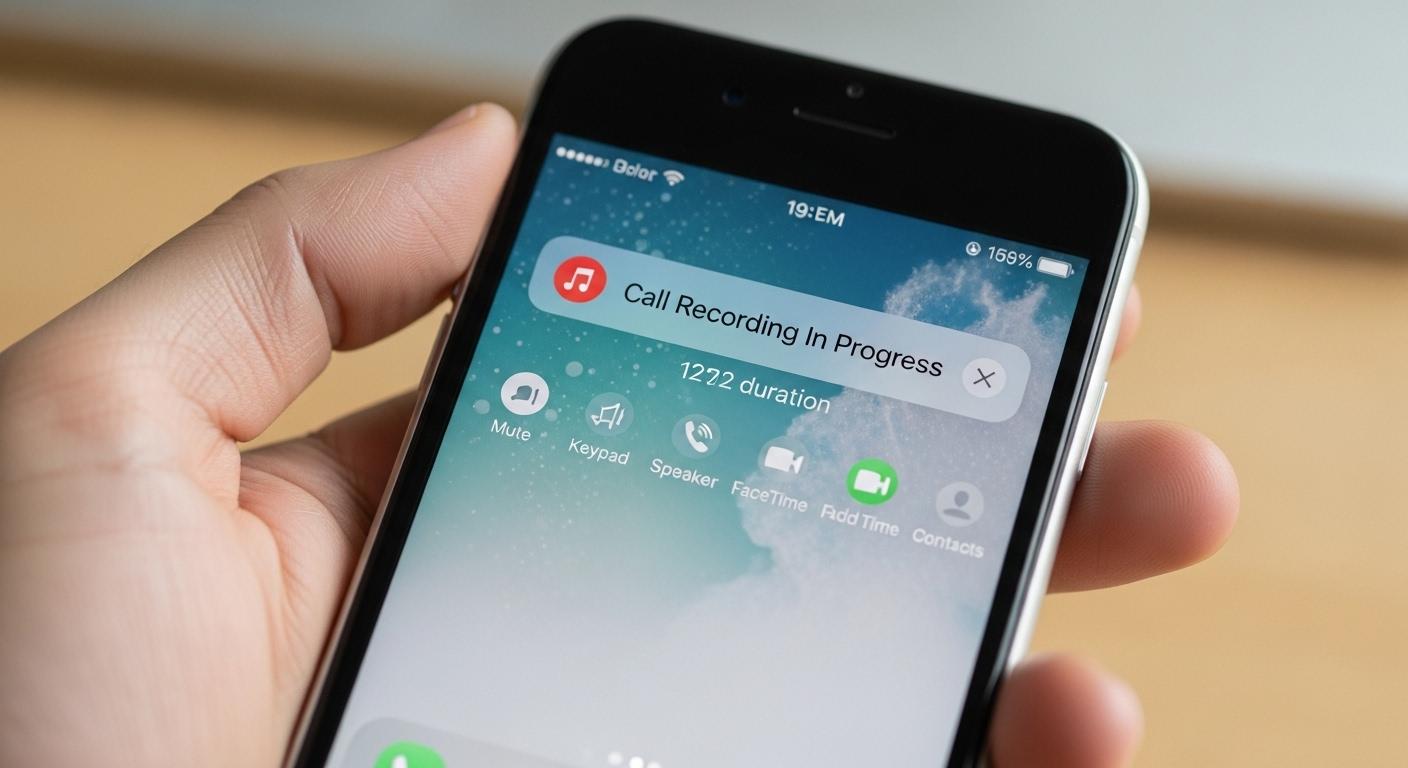 아이폰 통화녹음 알림 없애는 법