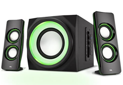 Cyber Acoustics Bluetooth Speakers with LED Lights