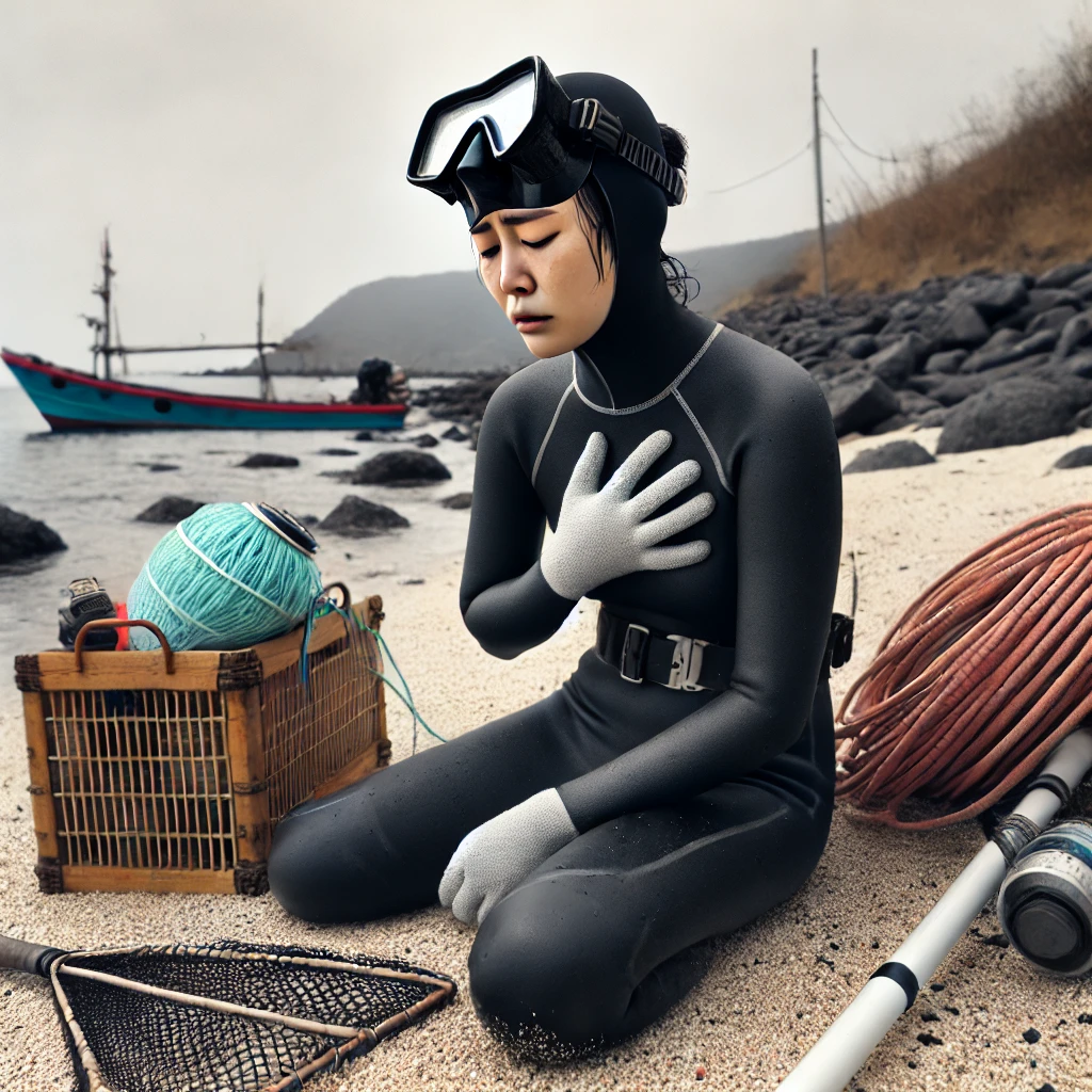 제주도 해녀 숨병