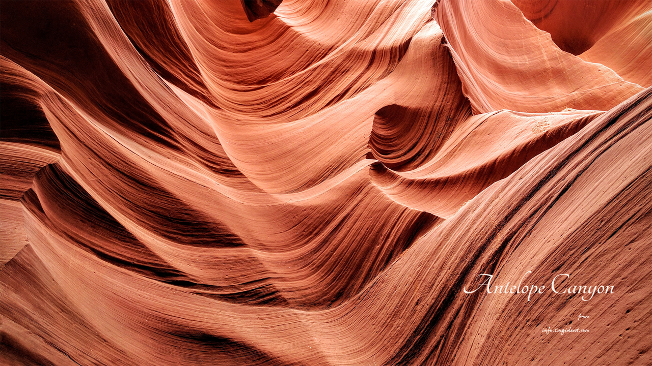 09 엔텔로프 벽 C - Antelope Canyon 풍경배경화면