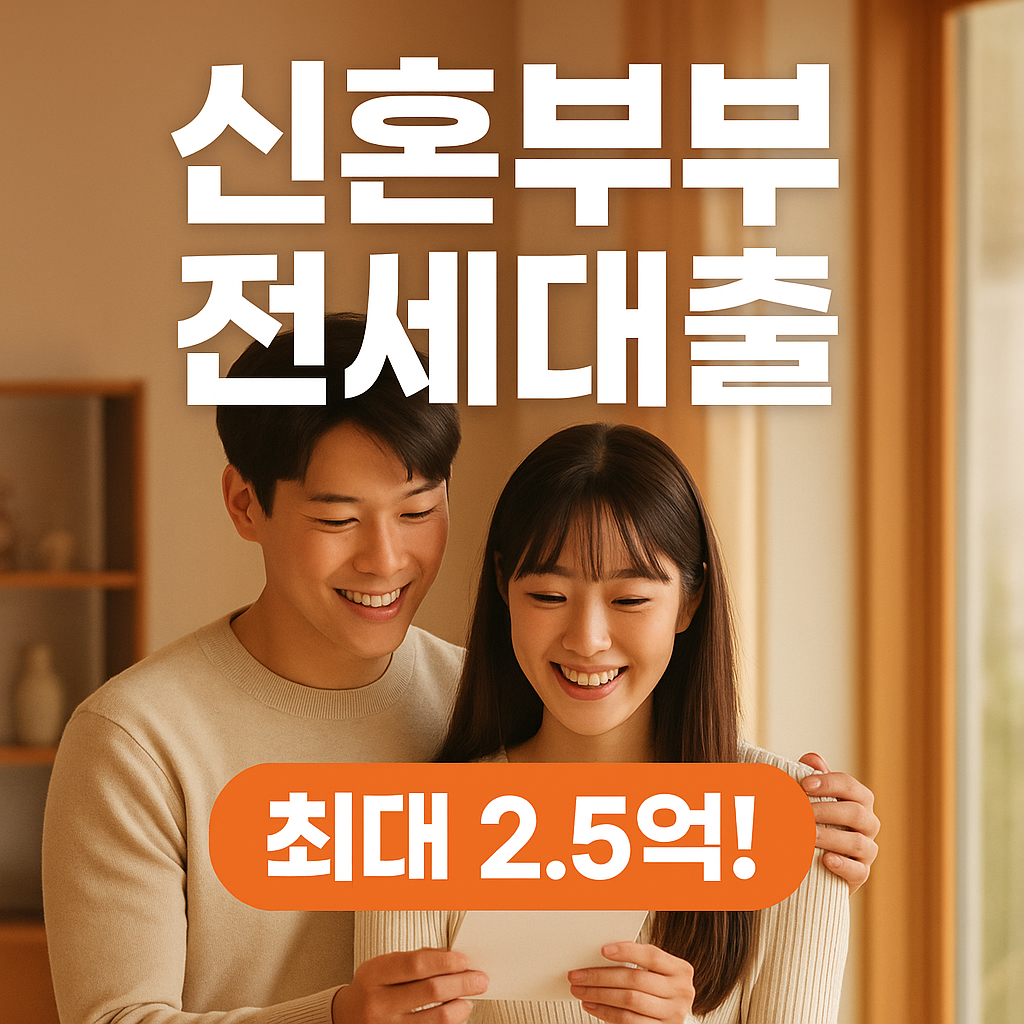 "신혼부부 전용 전세대출 안내 – 저금리 대출, 수도권 최대 2.5억 지원"