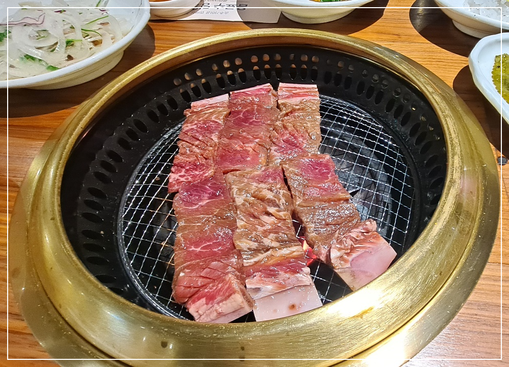 송추갈비-숯불