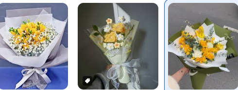 튤립, 감성 꽃다발, 프리지아