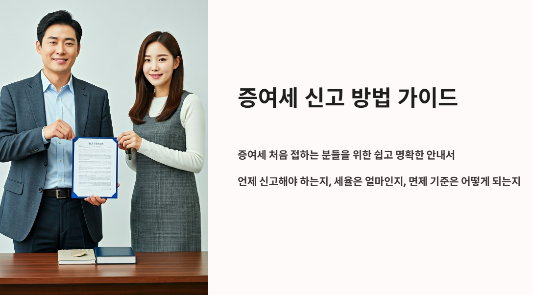 증여세 신고방법 가이드