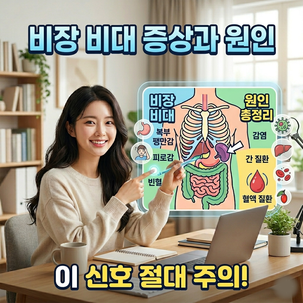 비장비대 증상과 원인 총정리 (왼쪽 윗배 통증 - 이 신호 주의)