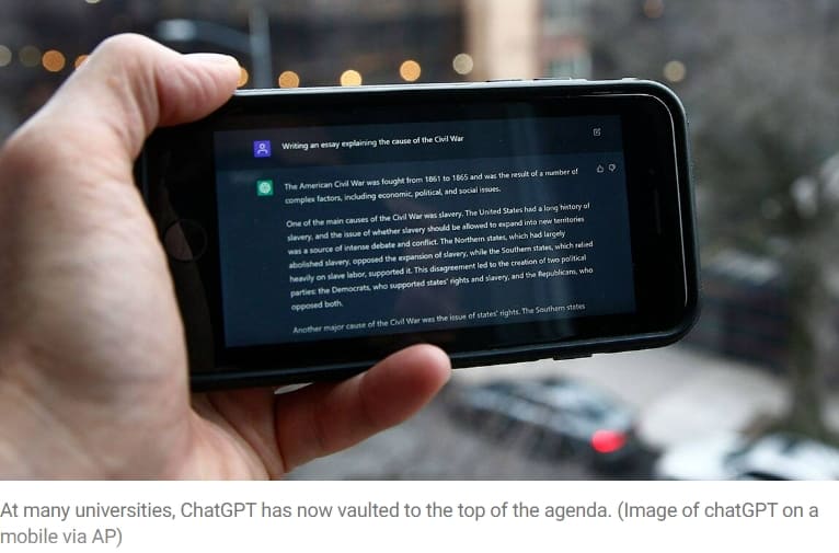 인공지능 챗봇에 놀란 대학 교수들 Alarmed by AI chatbots, universities revamping how they teach
