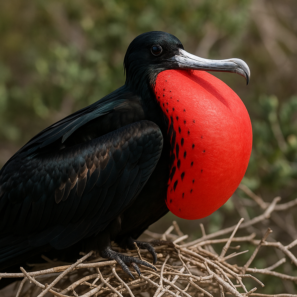 붉은 목주머니 프리깃버드