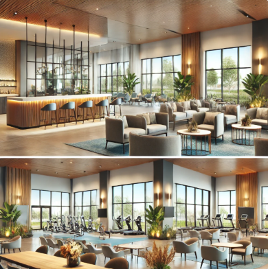 고급 아파트 커뮤니티시설 이미지