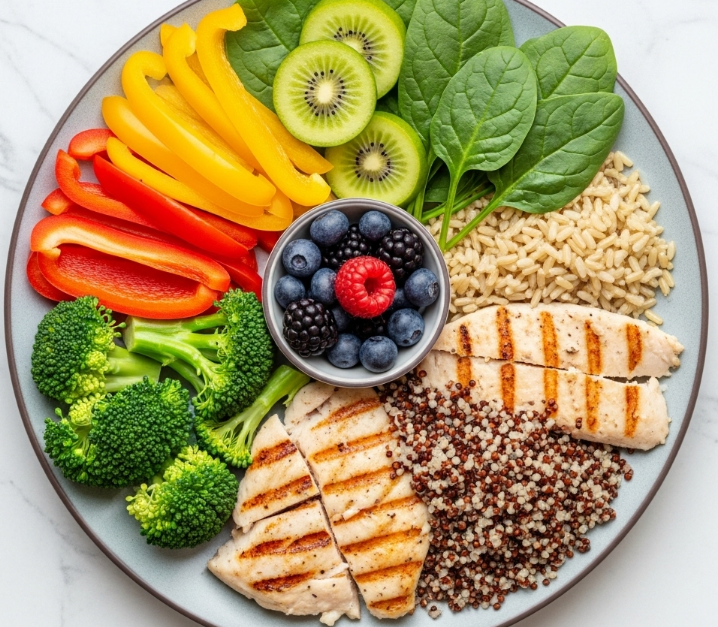 활기찬 10대~20대를 위한 균형 잡힌 식단의 예시