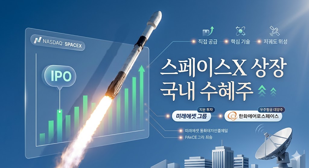 스페이스 x 상장 국내 수혜주