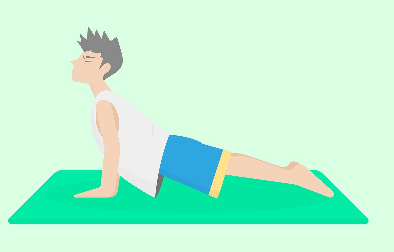 남성 요가복 요가 하는 남성