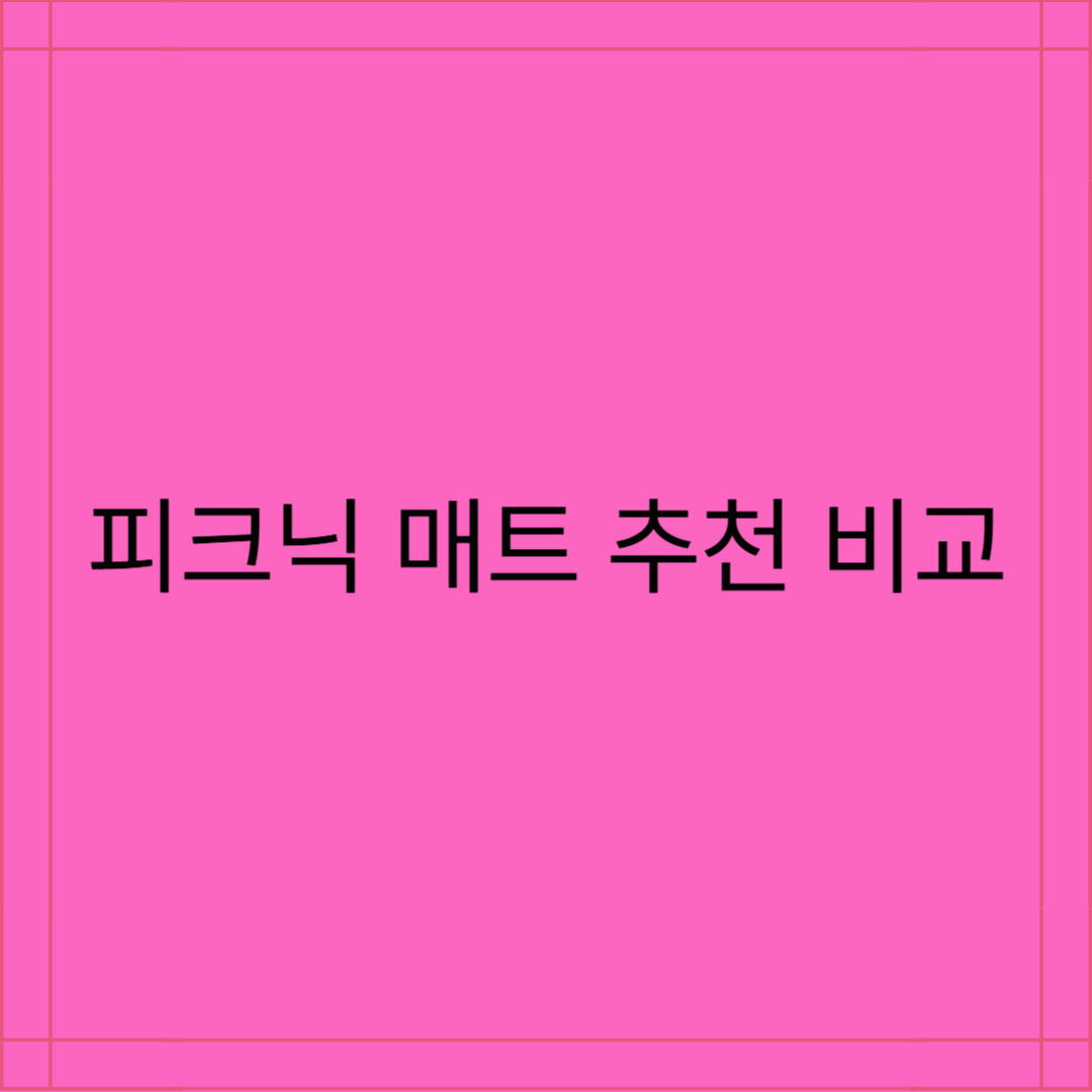 인기있는 피크닉 필수템 피크닉 매트 추천 가격 제품별 비교