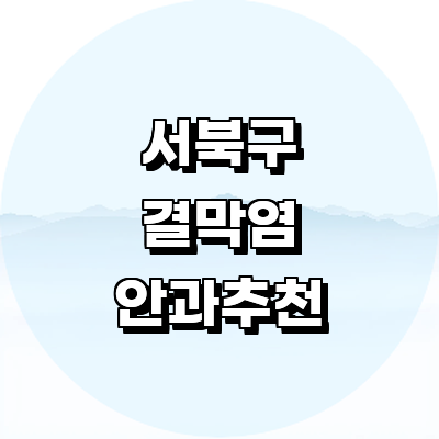 천안 서북구 안과