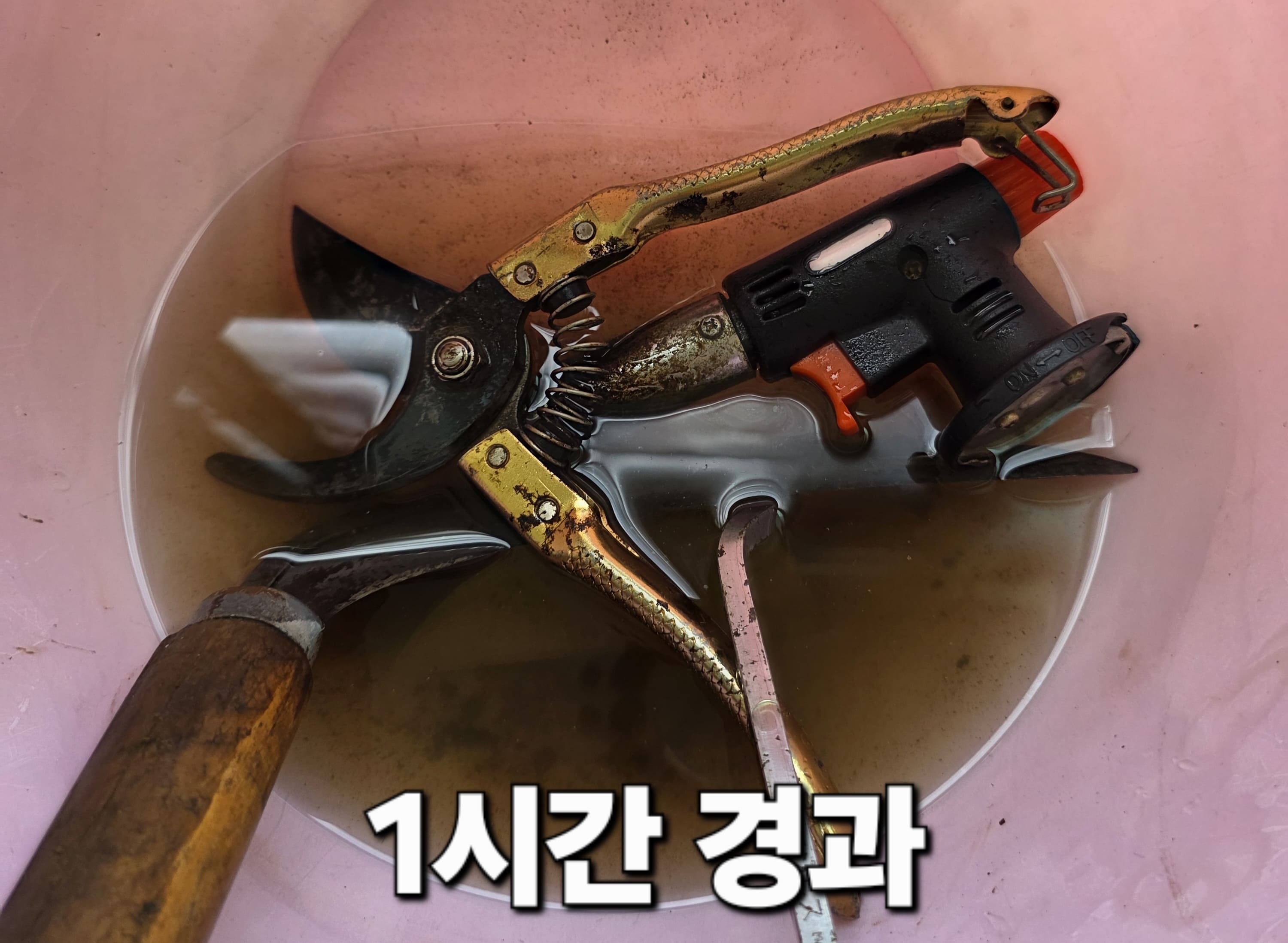 녹-제거-방법-식초&middot;구연산-활용해-돈-안-들이고-해결-방법-안내-이후&amp;#44;-시간을-두고-조금씩-변화를-확인해-봤습니다.-1시간-정도-경과했을-때는-녹이-빠져나오기-시작하는-게-눈에-보였는데요.